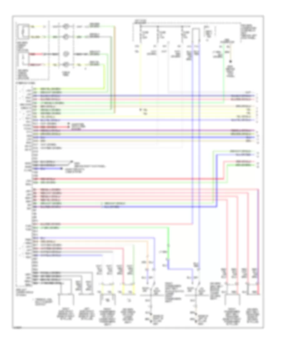 Supplemental Restraints Wiring Diagram 1 of 3 for Honda Odyssey EX 2009