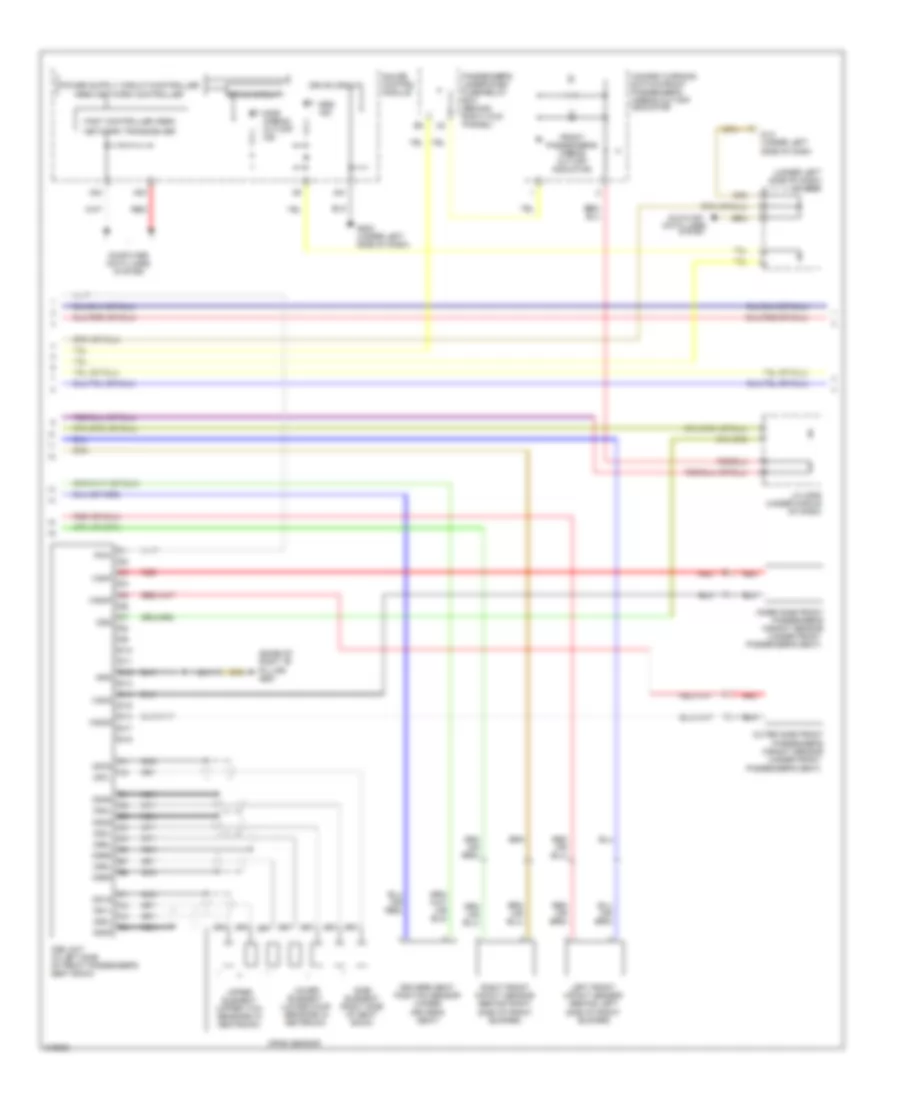 Supplemental Restraints Wiring Diagram 2 of 3 for Honda Odyssey EX 2009