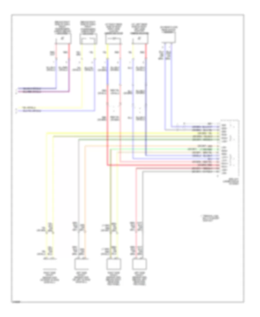 Supplemental Restraints Wiring Diagram (3 of 3) for Honda Odyssey EX 2009