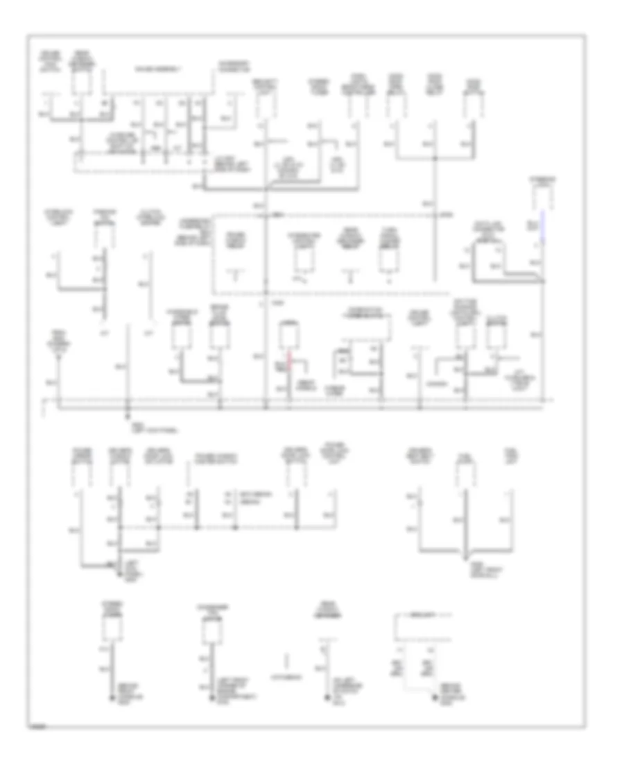 Ground Distribution Wiring Diagram 2 of 3 for Honda Civic CX 1996
