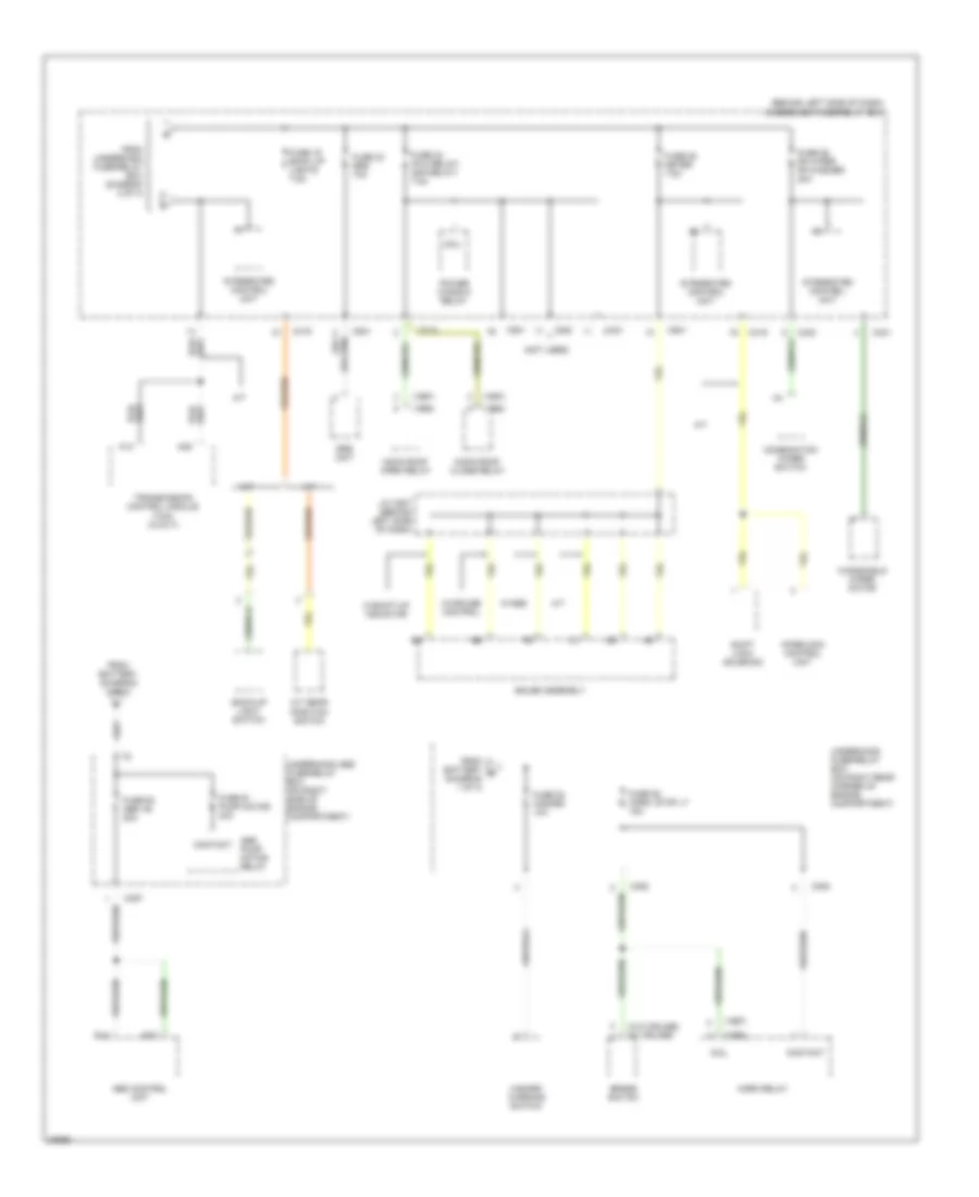 Power Distribution Wiring Diagram 3 of 3 for Honda Civic CX 1996