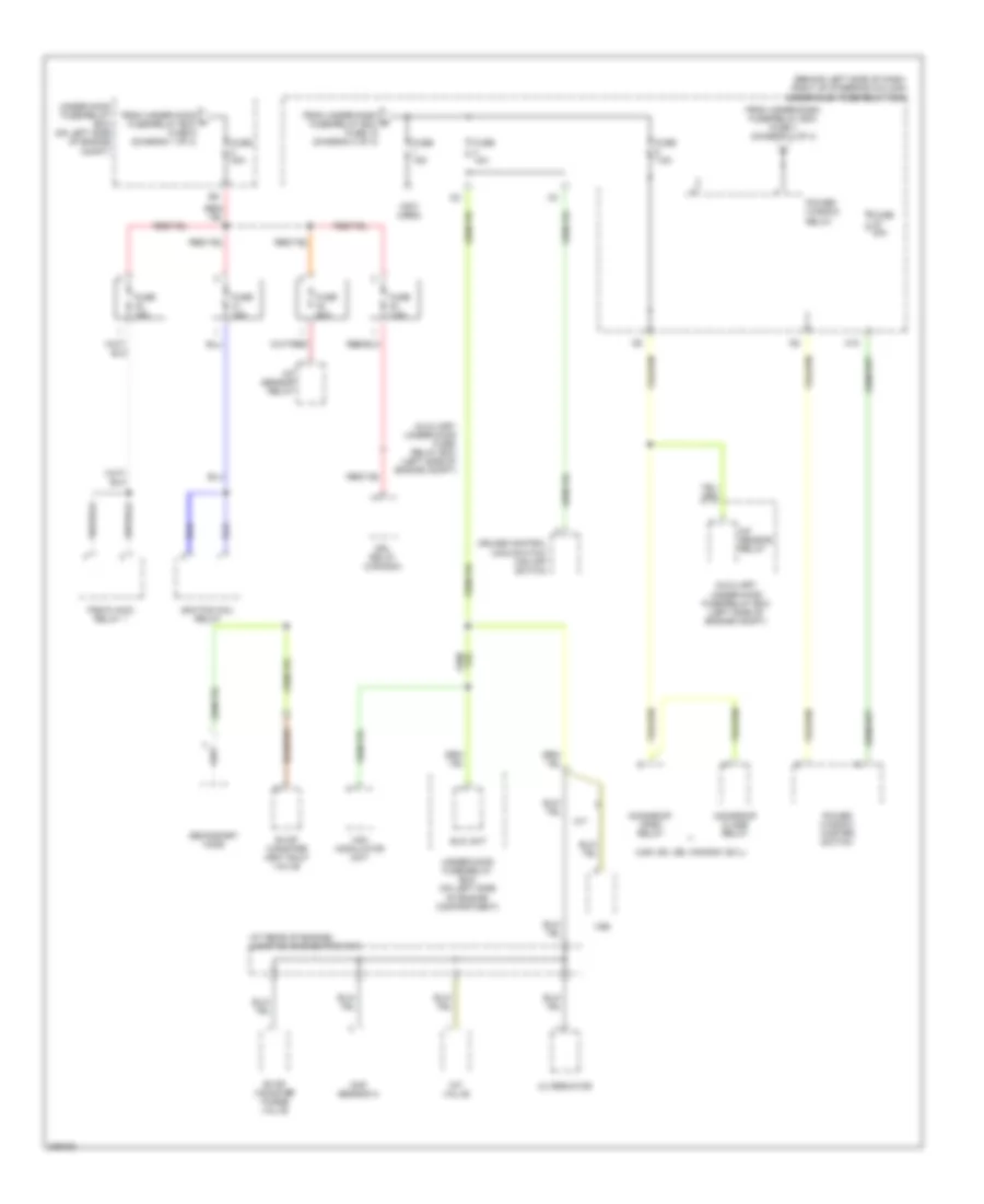 Power Distribution Wiring Diagram 4 of 4 for Honda CR V EX 2006