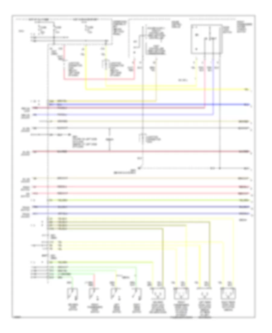 Forced Entry Wiring Diagram, Factory Installed (1 of 2) for Honda Accord DX 2004