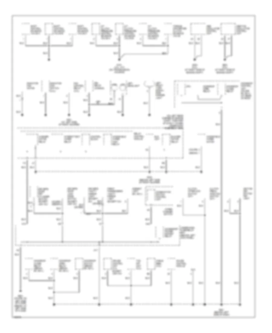 Ground Distribution Wiring Diagram (2 of 4) for Honda Accord DX 2004