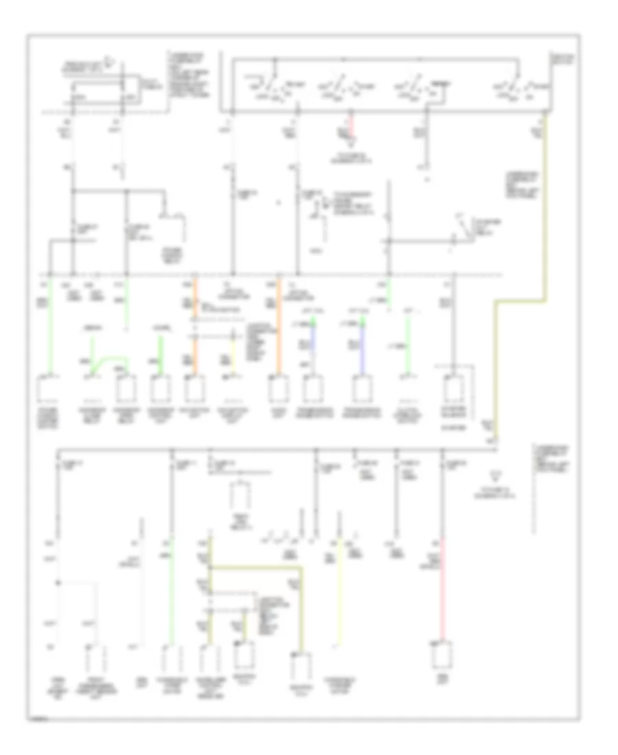 Power Distribution Wiring Diagram 2 of 4 for Honda Accord DX 2004