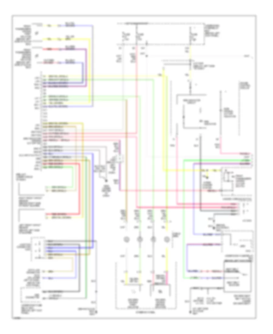 Supplemental Restraints Wiring Diagram Except Hybrid 1 of 2 for Honda Accord DX 2004