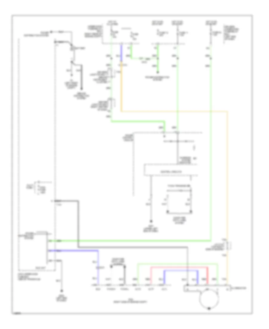 Charging Wiring Diagram for Honda Odyssey LX 2014