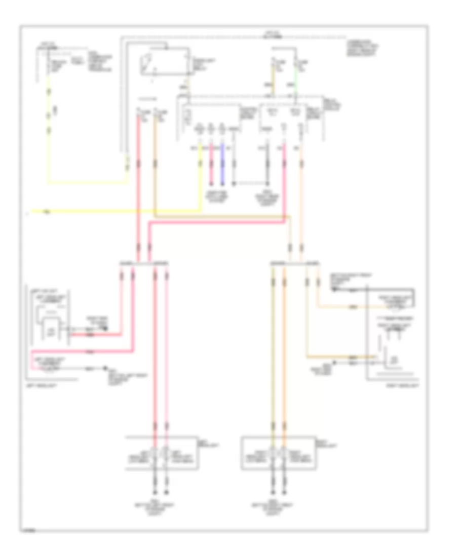 Headlamps Wiring Diagram 2 of 2 for Honda Odyssey LX 2014