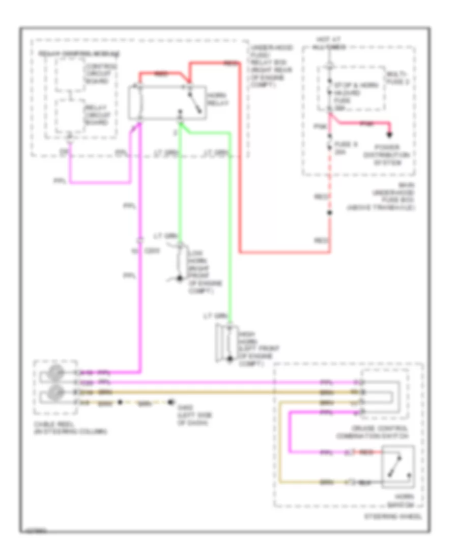 Horn Wiring Diagram for Honda Odyssey LX 2014