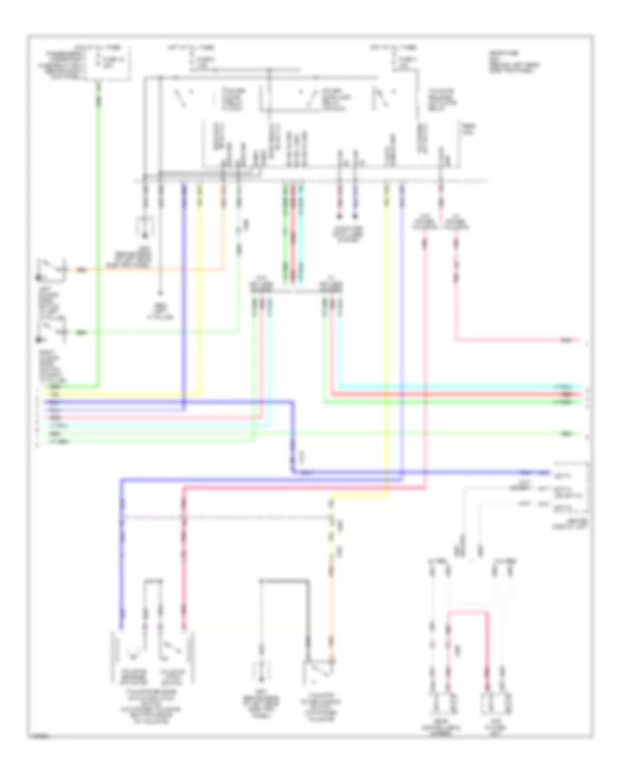 Power Door Locks Wiring Diagram 3 of 8 for Honda Odyssey LX 2014