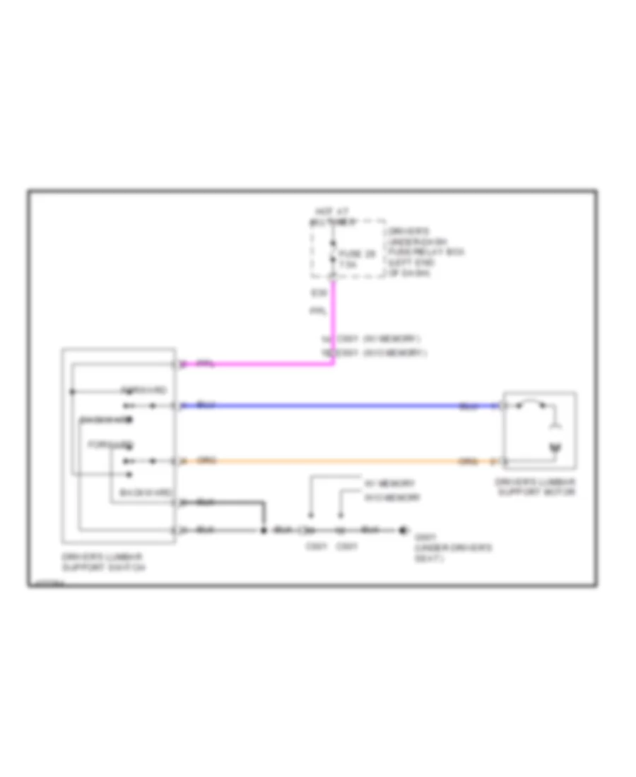 Drivers Lumbar Wiring Diagram for Honda Odyssey LX 2014
