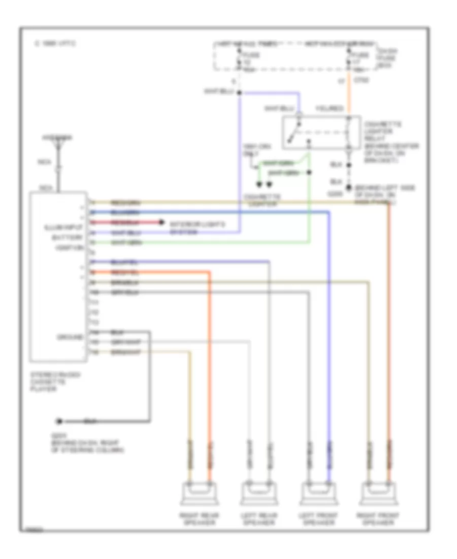 RADIO – Honda Civic EX 1991 – SYSTEM WIRING DIAGRAMS – Wiring diagrams for  cars  Wiring Diagram For 1991 Honda Civic    Wiring diagrams