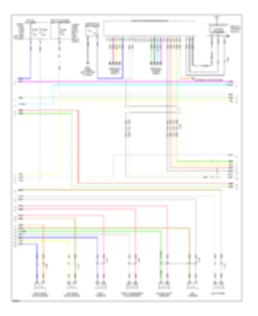 Navigation Wiring Diagram (3 of 5) for Honda Accord EX 2013