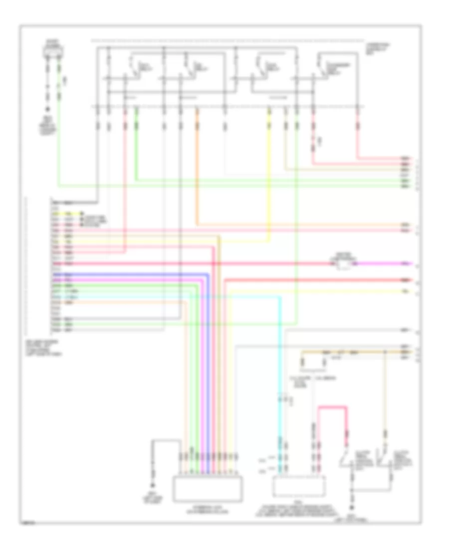 Power Door Locks Wiring Diagram 1 of 6 for Honda Accord EX 2013