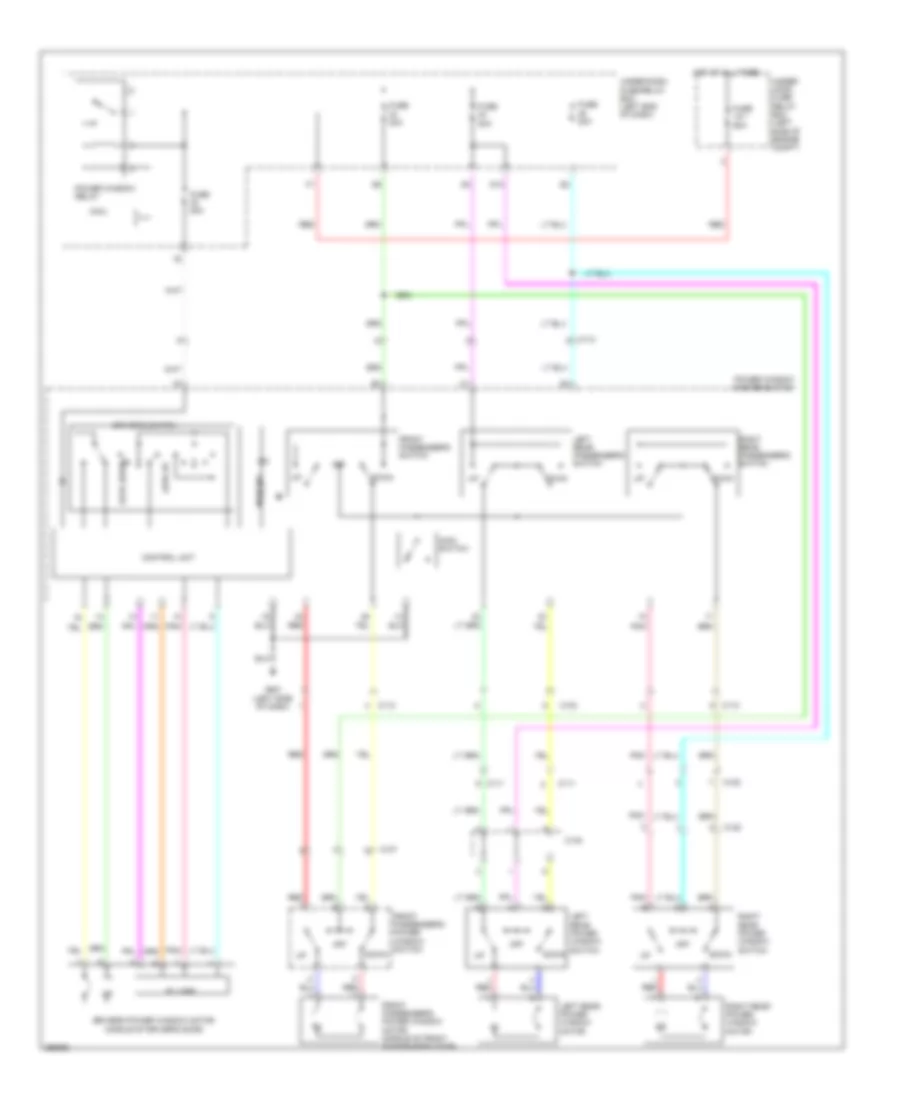Power Windows Wiring Diagram, Sport for Honda Accord EX 2013