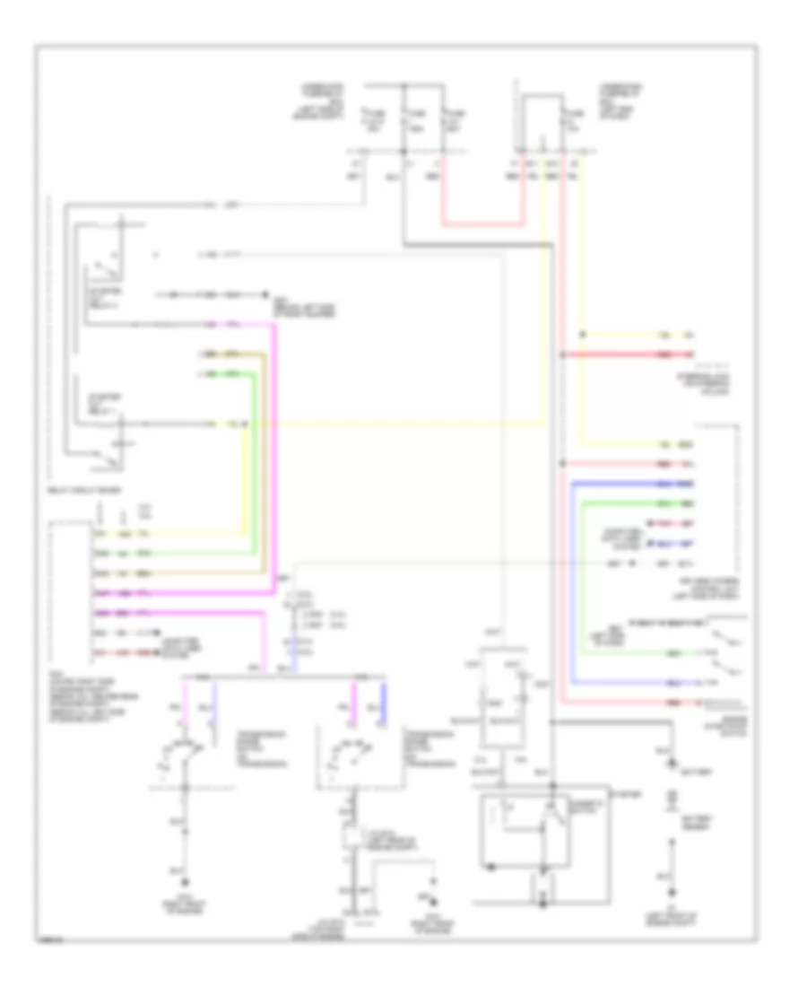 3.5L, Starting Wiring Diagram, AT for Honda Accord EX 2013