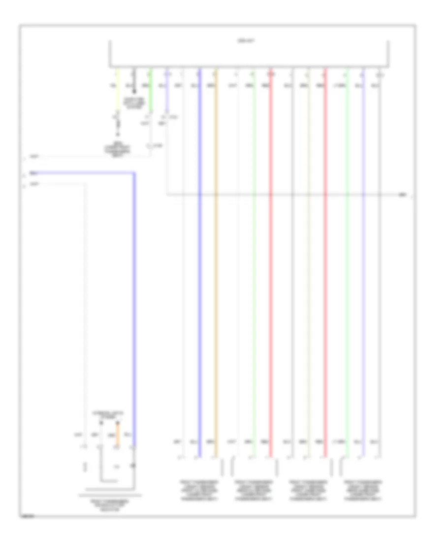 Supplemental Restraints Wiring Diagram (2 of 4) for Honda Accord EX 2013