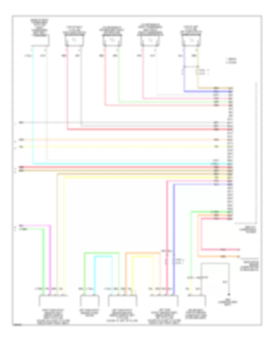 Supplemental Restraints Wiring Diagram 4 of 4 for Honda Accord EX 2013