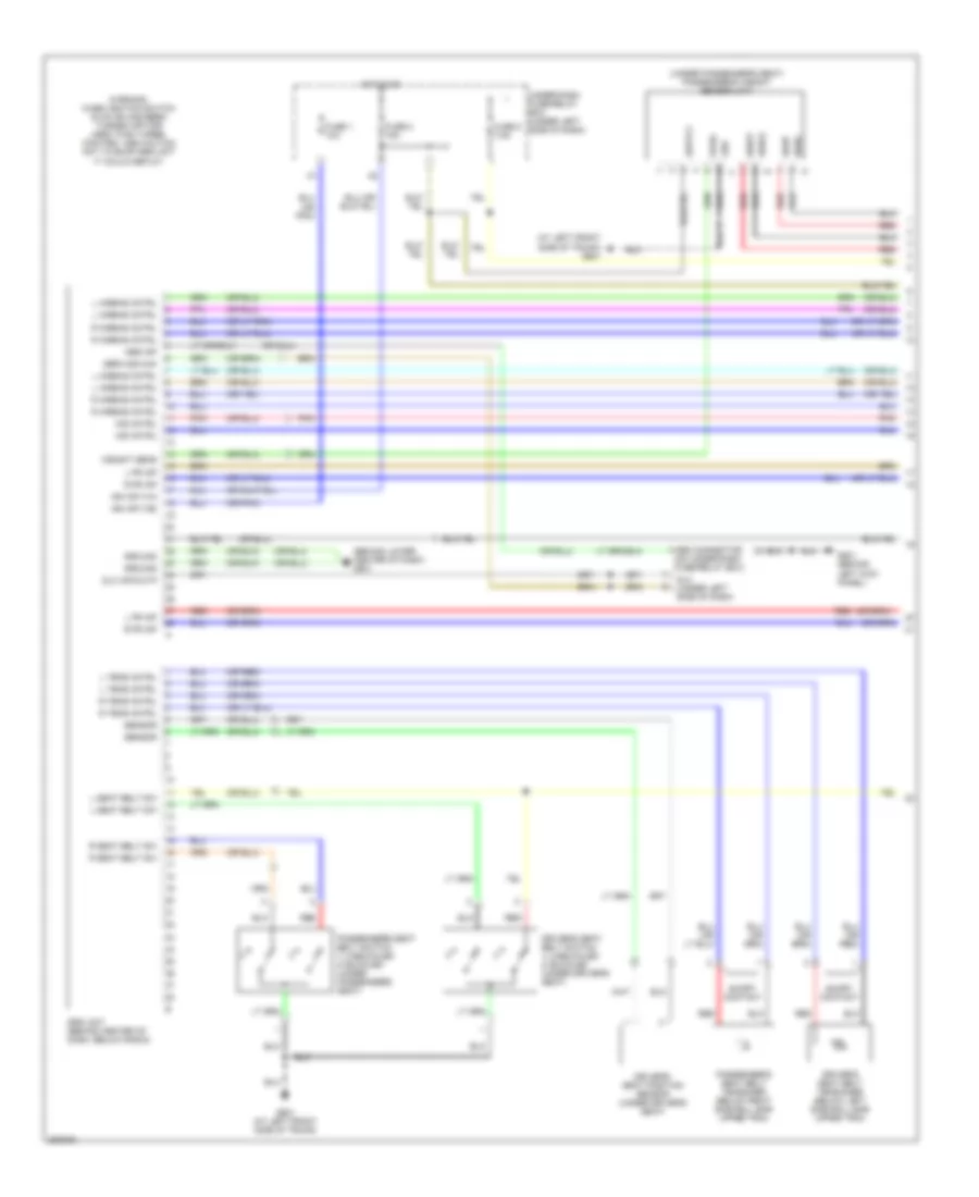 Supplemental Restraints Wiring Diagram 1 of 2 for Honda S2007 2000