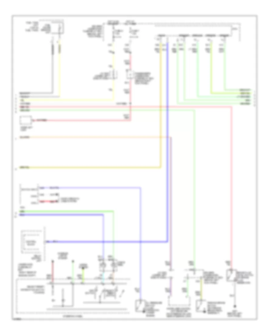 Instrument Cluster Wiring Diagram (2 of 3) for Honda Odyssey LX 2009