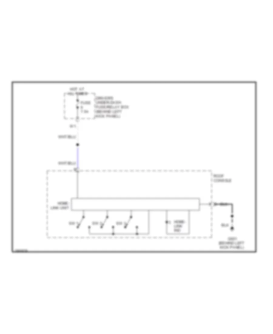 Home Link Remote Control Wiring Diagram for Honda Odyssey LX 2009