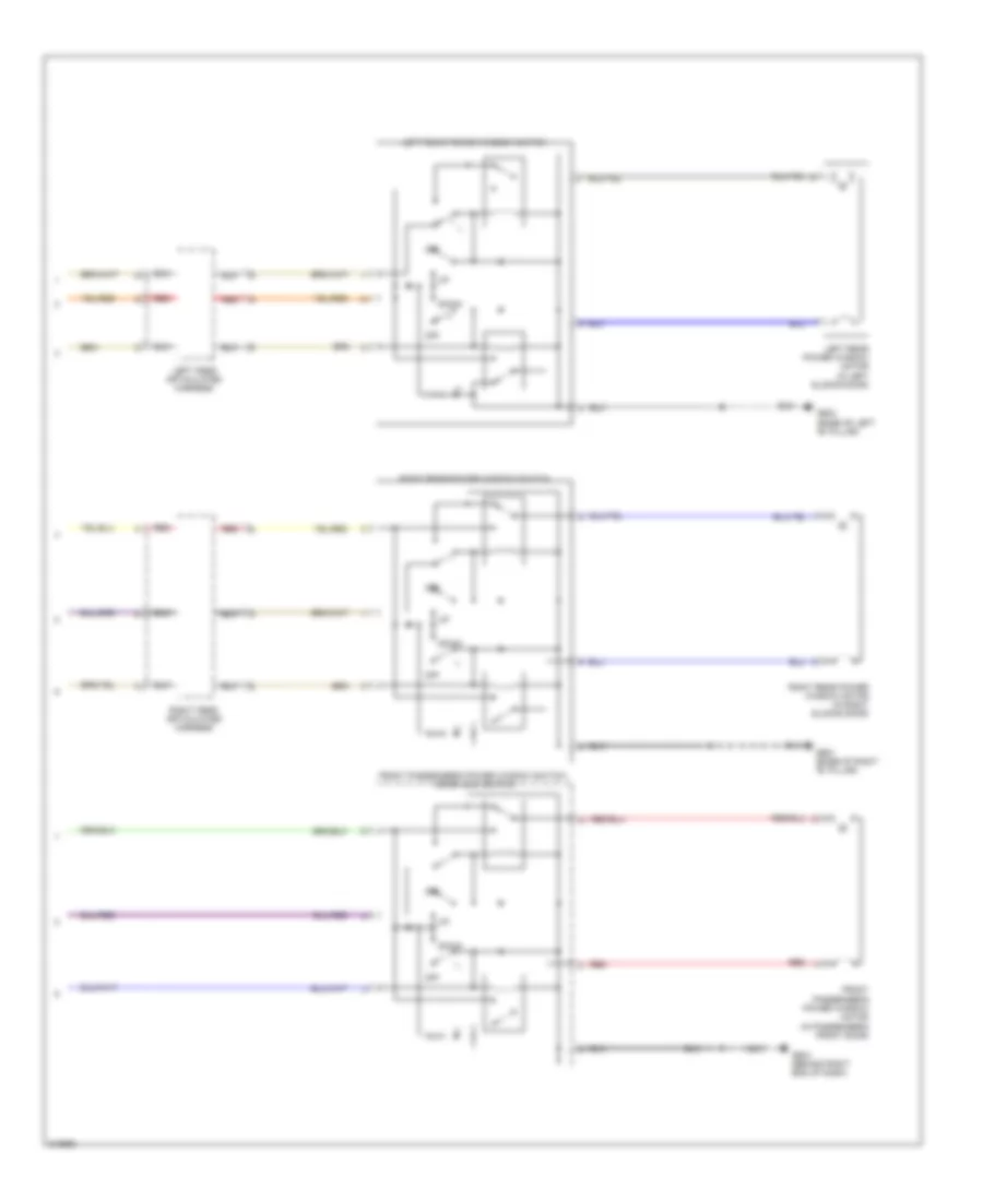 Power Windows Wiring Diagram 2 of 2 for Honda Odyssey LX 2009