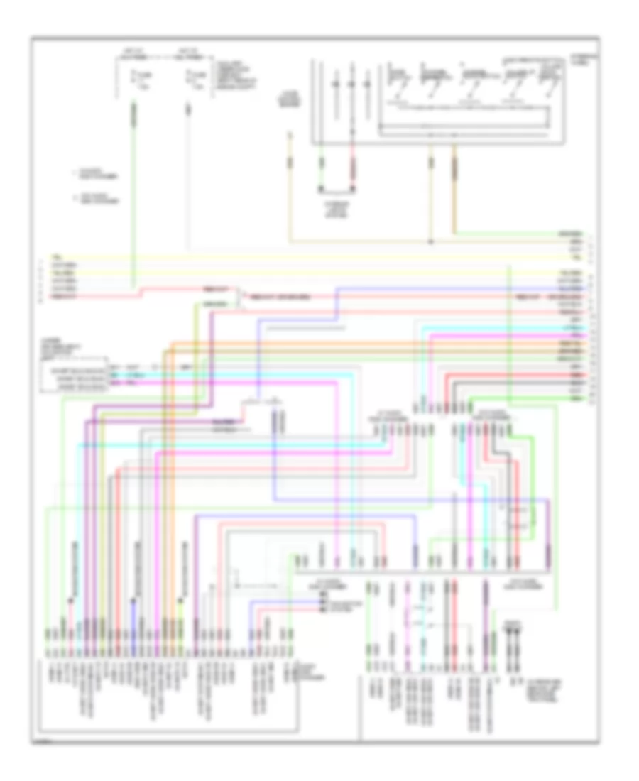Rear Seat Entertainment Wiring Diagram, EX-L (2 of 3) for Honda Odyssey LX 2009