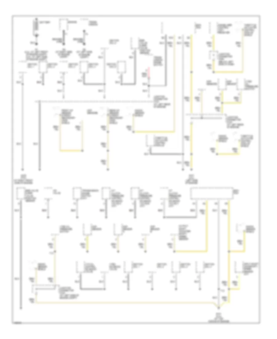 Ground Distribution Wiring Diagram 1 of 4 for Honda Accord EX 2004