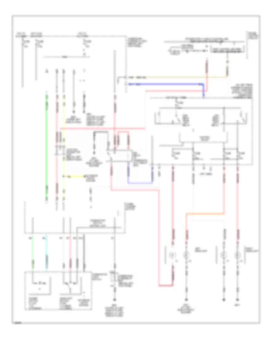 Headlamps Wiring Diagram, with DRL for Honda Accord EX 2004