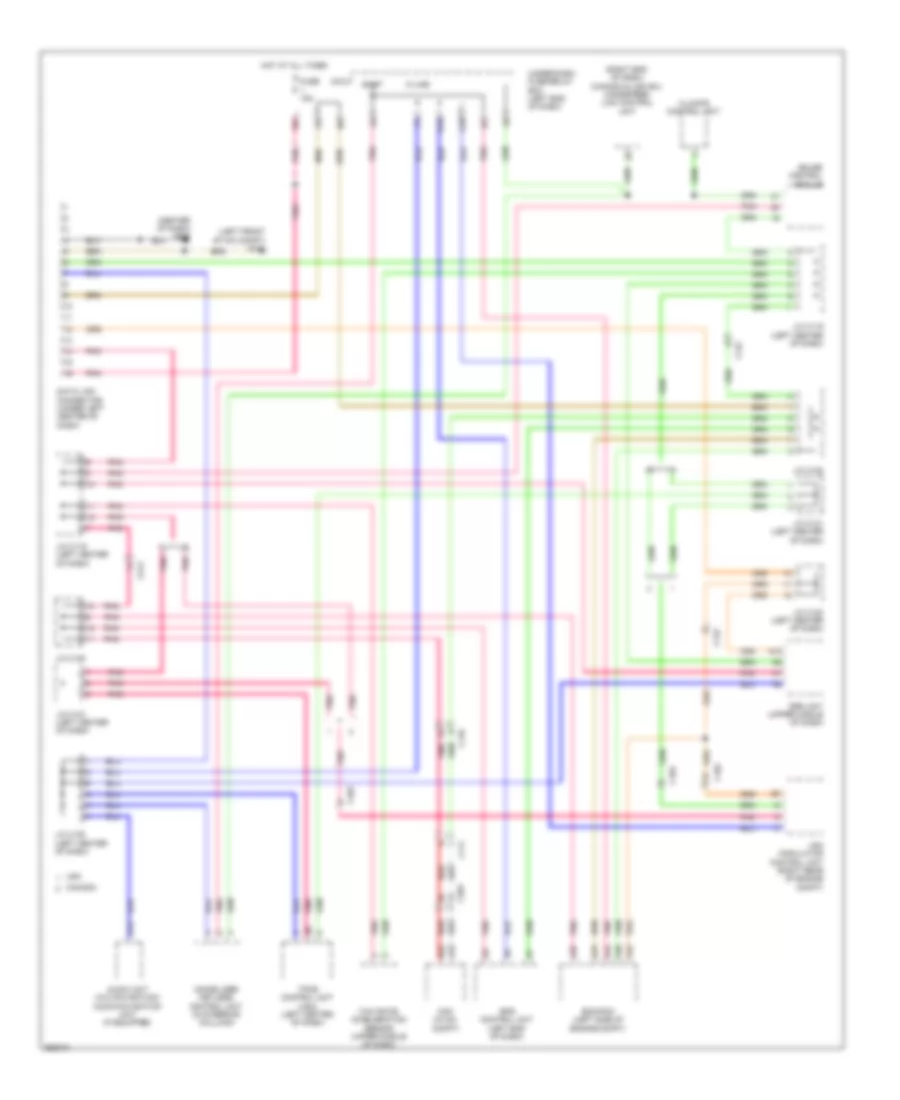 Computer Data Lines Wiring Diagram for Honda CR Z 2011