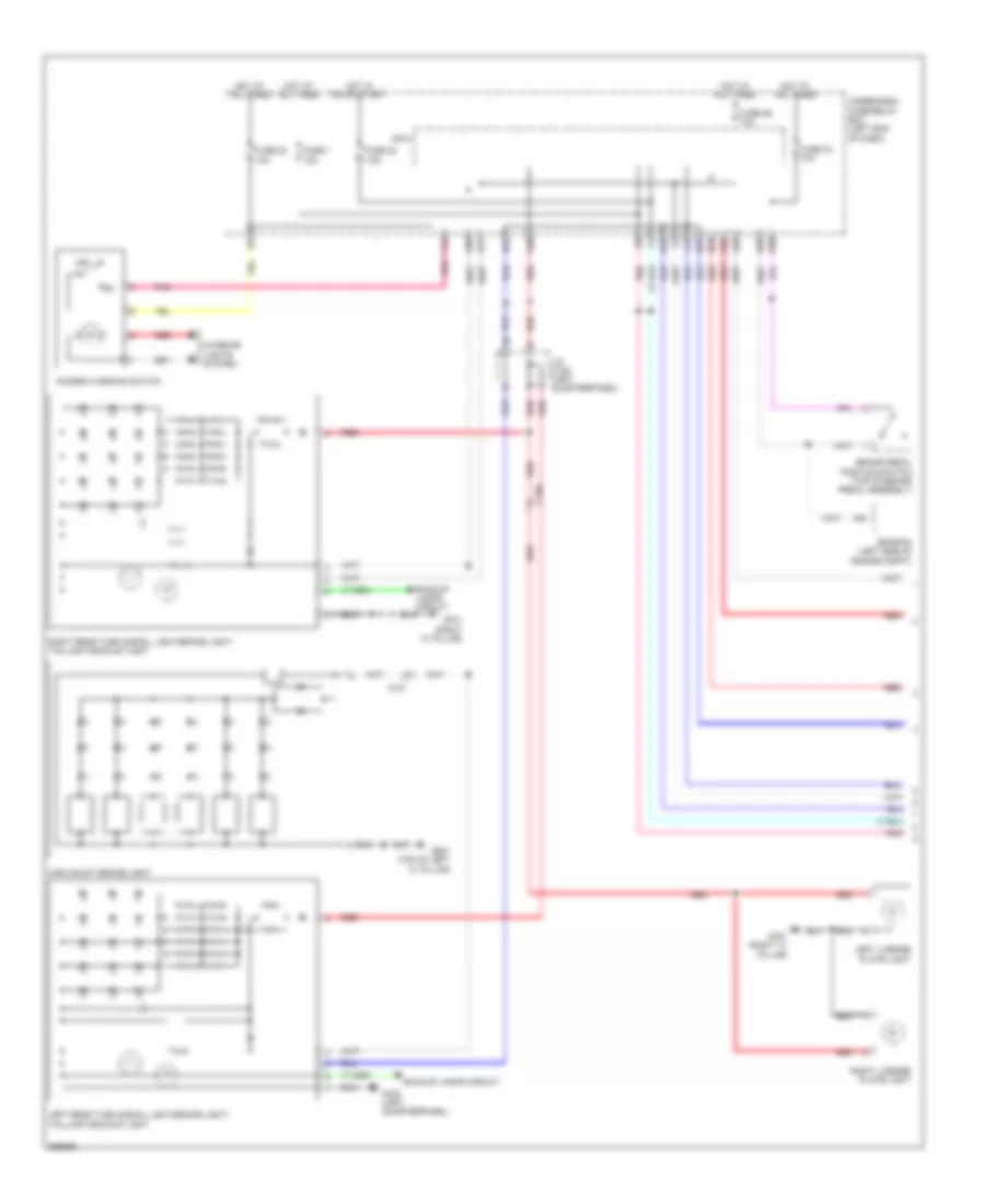 Exterior Lamps Wiring Diagram (1 of 2) for Honda CR-Z 2011