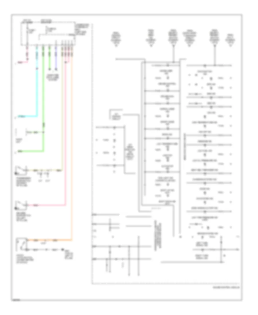 Instrument Cluster Wiring Diagram 2 of 2 for Honda CR Z 2011