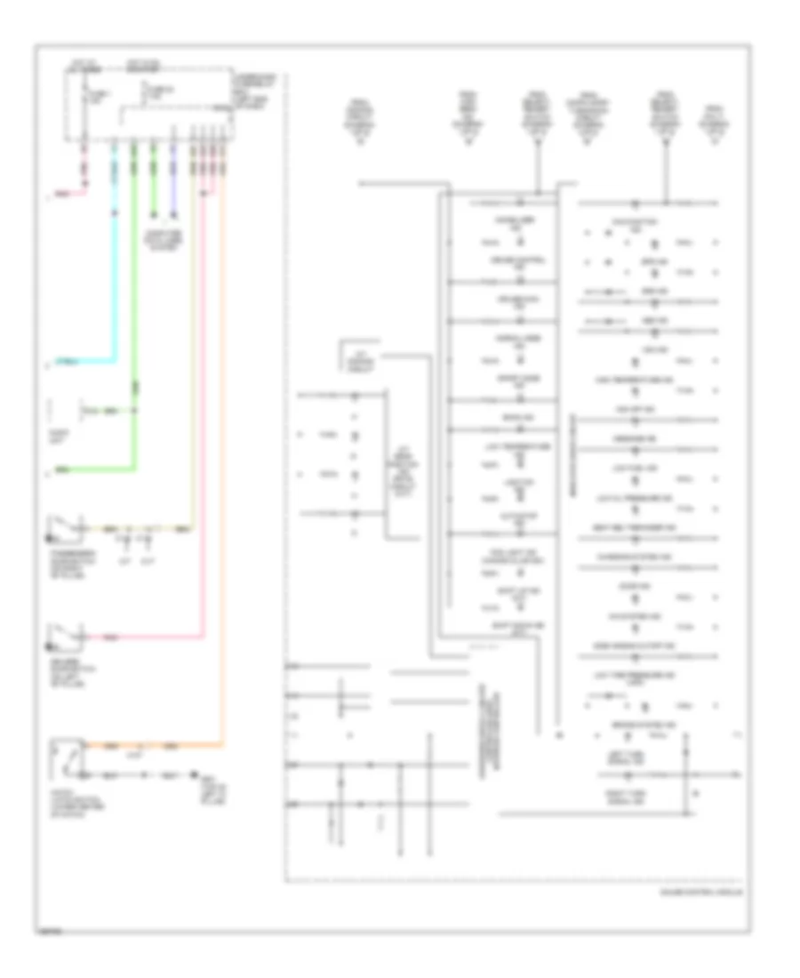 Instrument Cluster Wiring Diagram (2 of 2) for Honda CR-Z 2011