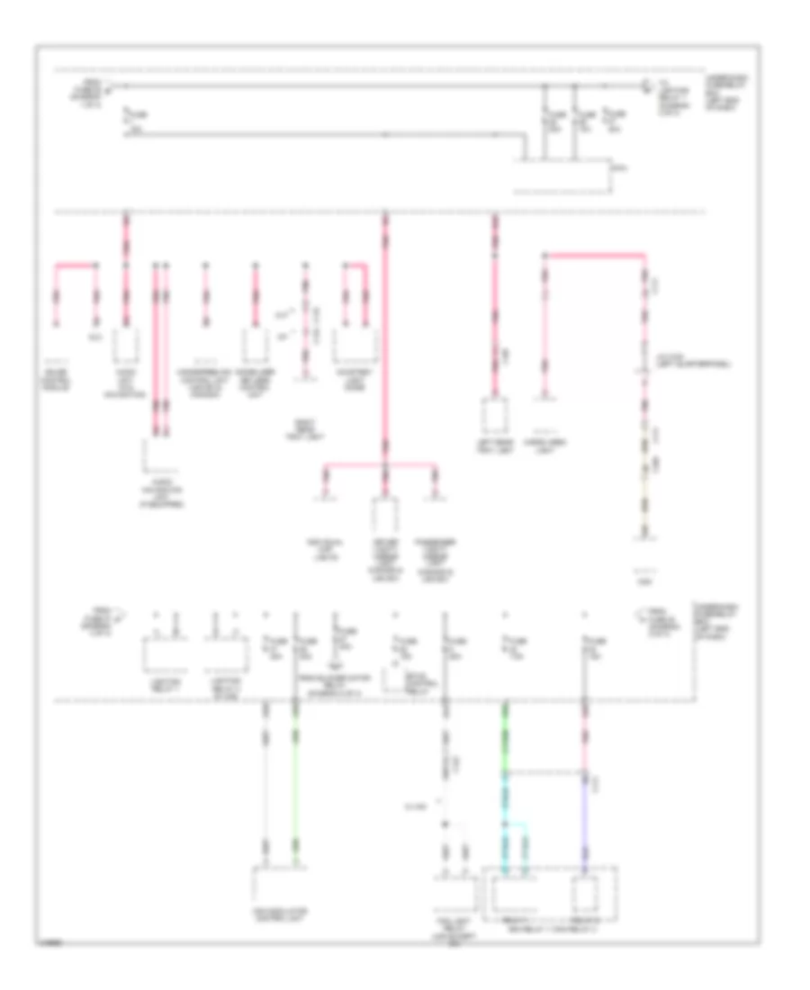 Power Distribution Wiring Diagram 4 of 4 for Honda CR Z 2011