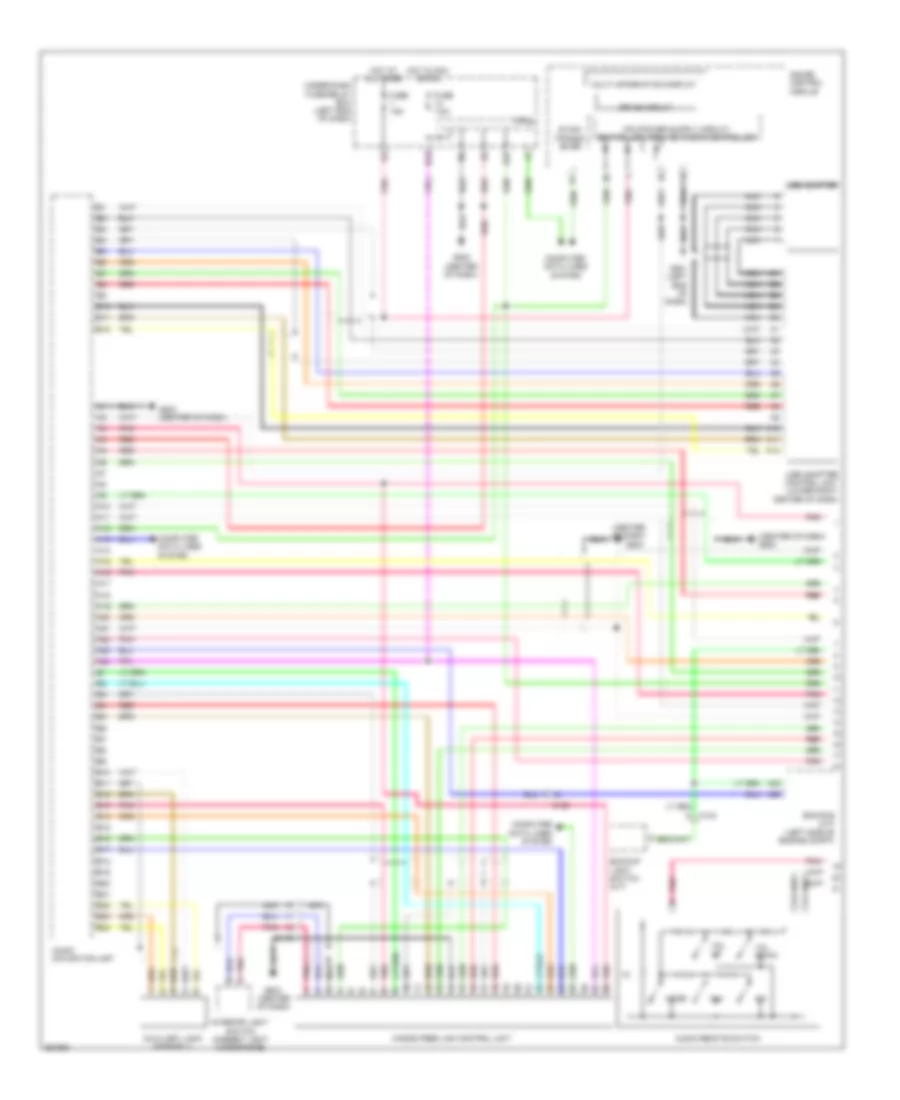 Radio Wiring Diagram, with Navigation (1 of 2) for Honda CR-Z 2011