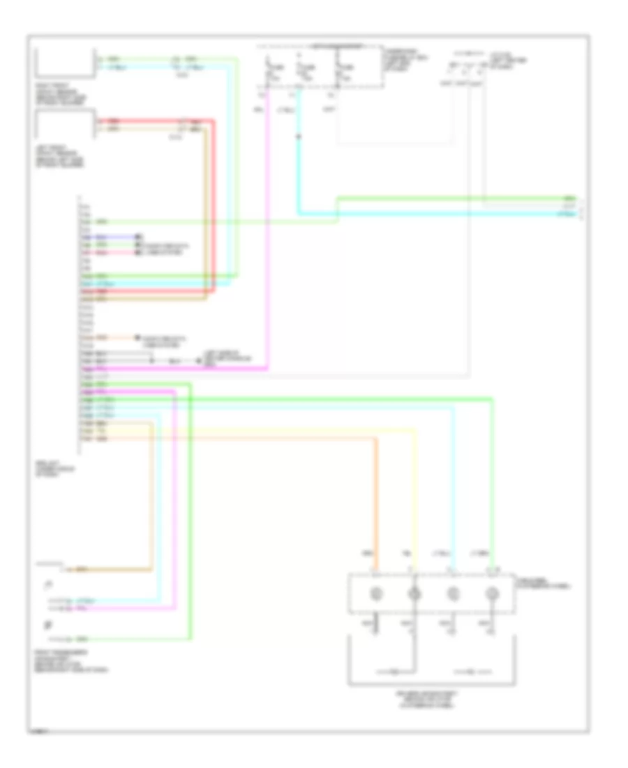Supplemental Restraints Wiring Diagram 1 of 3 for Honda CR Z 2011