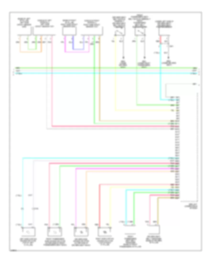 Supplemental Restraints Wiring Diagram 2 of 3 for Honda CR Z 2011