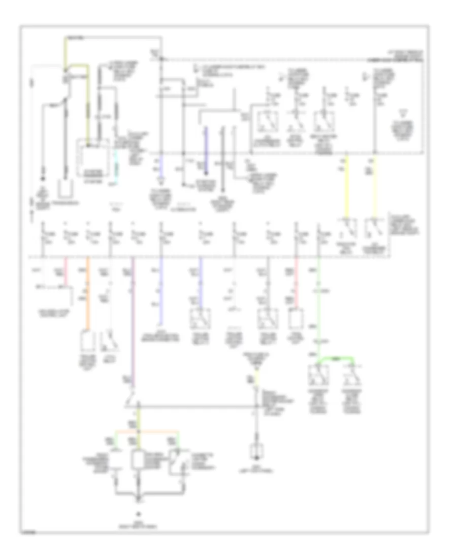 Power Distribution Wiring Diagram 1 of 5 for Honda Ridgeline Sport 2013