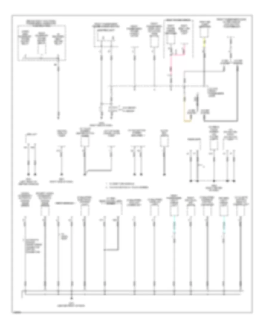 Ground Distribution Wiring Diagram (3 of 5) for Honda Odyssey Touring 2014