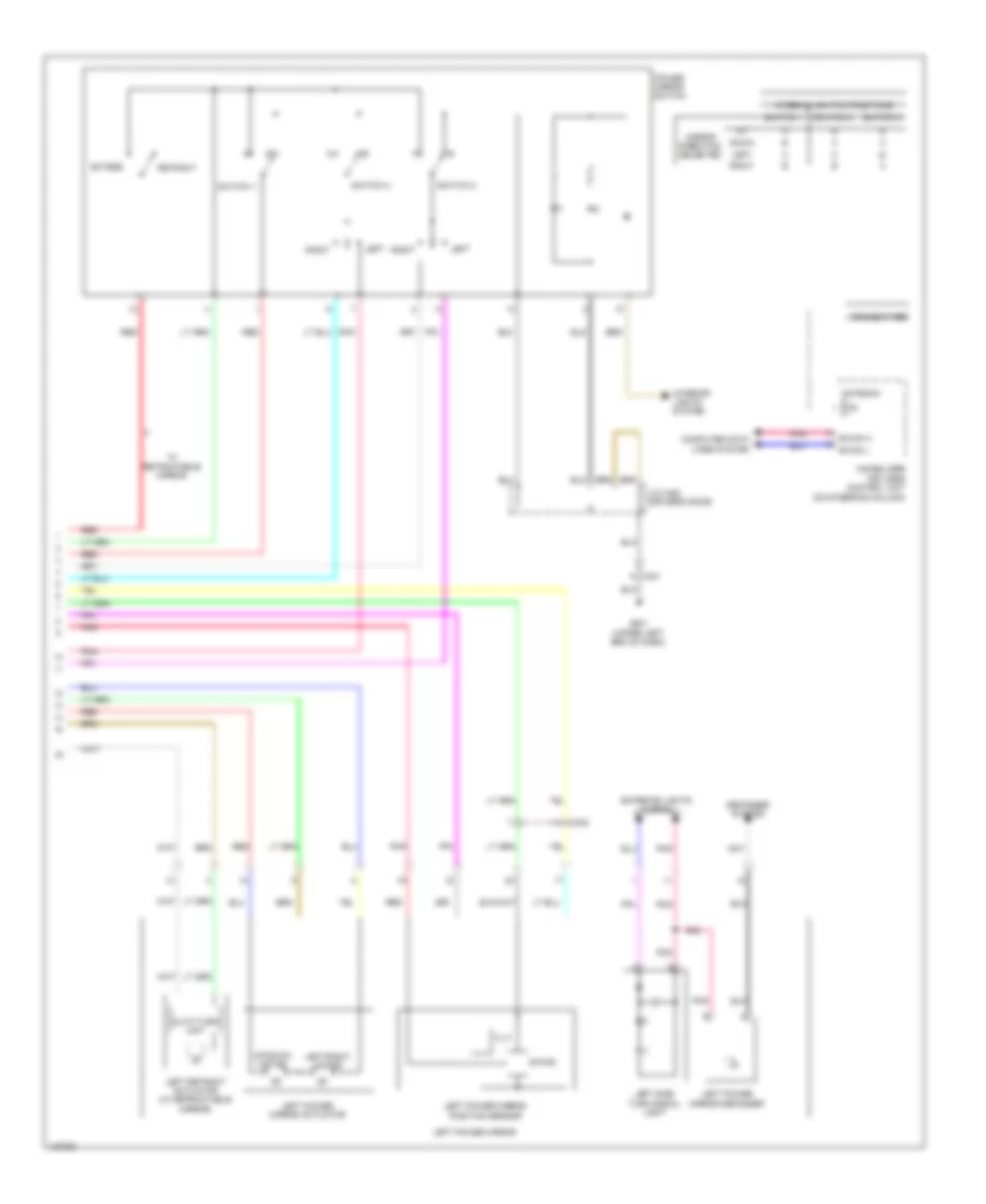 Memory Mirrors Wiring Diagram 3 of 3 for Honda Odyssey Touring 2014