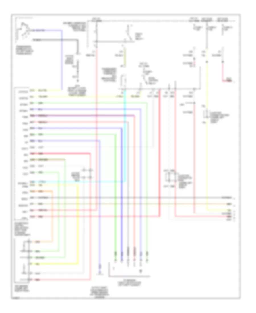 Cruise Control Wiring Diagram 1 of 2 for Honda Odyssey Touring 2009