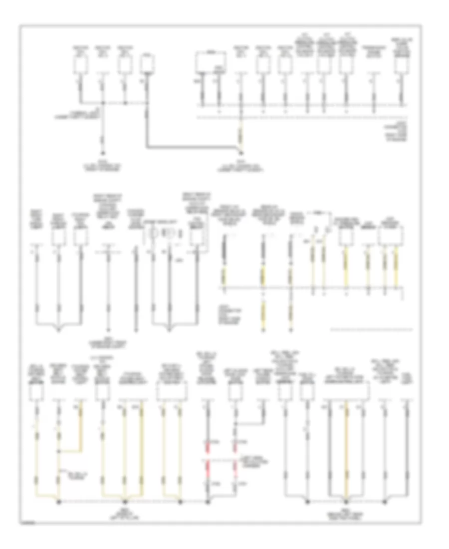 Ground Distribution Wiring Diagram (2 of 5) for Honda Odyssey Touring 2009