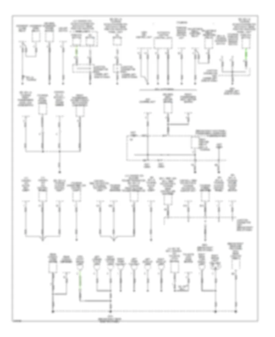 Ground Distribution Wiring Diagram 3 of 5 for Honda Odyssey Touring 2009