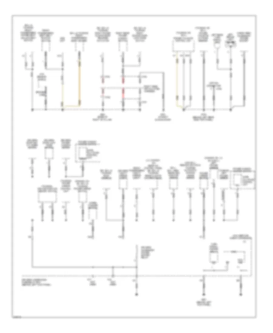 Ground Distribution Wiring Diagram (4 of 5) for Honda Odyssey Touring 2009