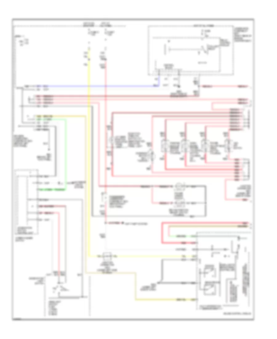 Instrument Illumination Wiring Diagram Except LX 1 of 2 for Honda Odyssey Touring 2009