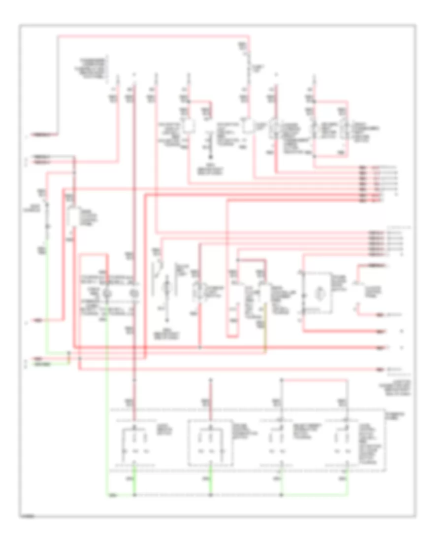 Instrument Illumination Wiring Diagram, Except LX (2 of 2) for Honda Odyssey Touring 2009