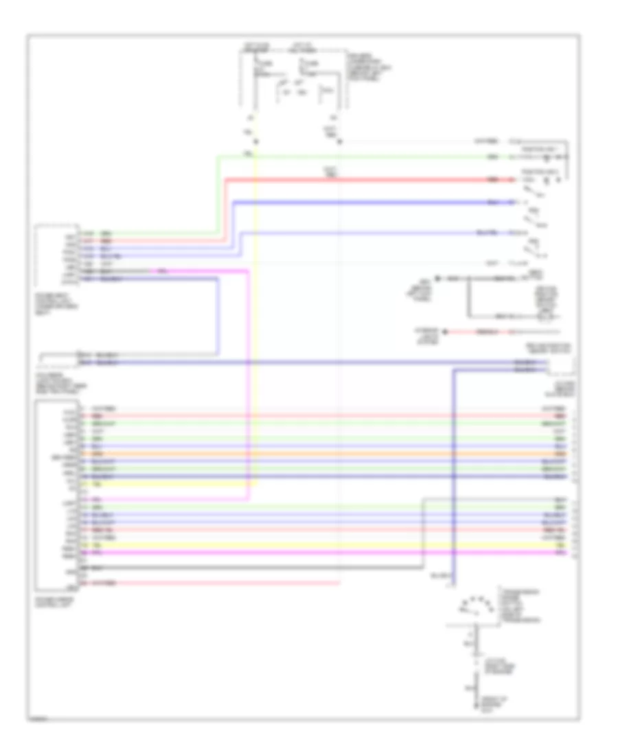 Memory Mirrors Wiring Diagram 1 of 2 for Honda Odyssey Touring 2009