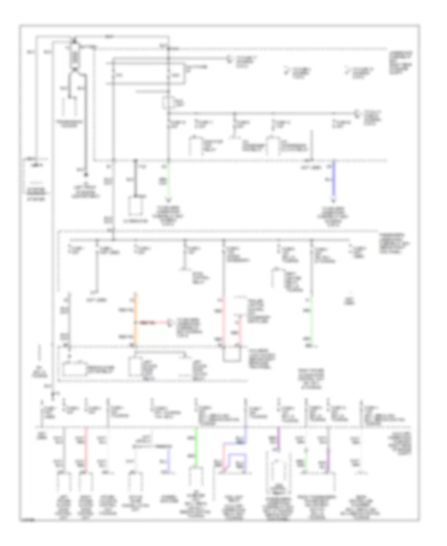 Power Distribution Wiring Diagram 1 of 8 for Honda Odyssey Touring 2009
