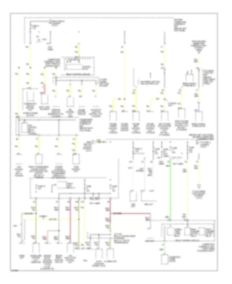 Power Distribution Wiring Diagram 4 of 8 for Honda Odyssey Touring 2009