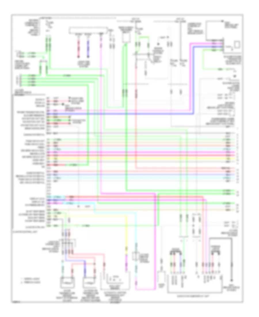 3.5L, Automatic AC Wiring Diagram, with Navigation (1 of 3) for Honda Accord EX 2008